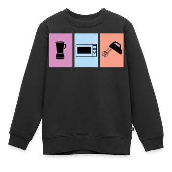 Cuire - Sweat Premium enfant bio - noir - Devant - AI Model Kid Female (0cm)