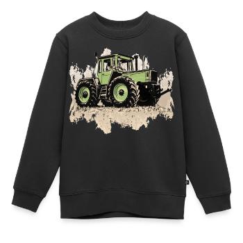 MB trac 1300 turbo | Traktor - Kinder Premium Organic Sweatshirt - Schwarz - Vorne - AI Model Kid Female (0cm)
