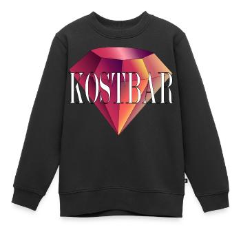 Kostbarer Diamant! - Kinder Premium Organic Sweatshirt - Schwarz - Vorne - AI Model Kid Female (0cm)