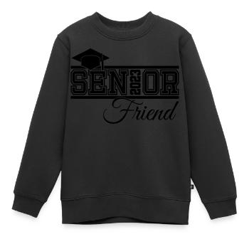 Senior 2023 Freund stolzer Freund des Absolventen - Kinder Premium Organic Sweatshirt - Schwarz - Vorne - AI Model Kid Female (0cm)