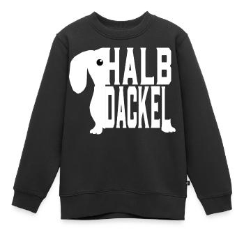 Halbdackel Schwäbisch Schwaben - Kinder Premium Organic Sweatshirt - Schwarz - Vorne - AI Model Kid Female (0cm)