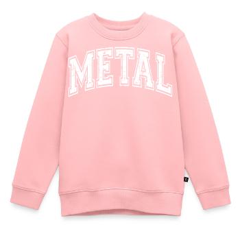 Metal - Kinder Premium Organic Sweatshirt - Rosa - Vorne - AI Model Kid Female (0cm)