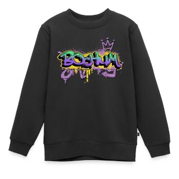 Bochum Deutschland Stadt Graffiti Spray Sprayer - Kinder Premium Organic Sweatshirt - Schwarz - Vorne - AI Model Kid Female (0cm)