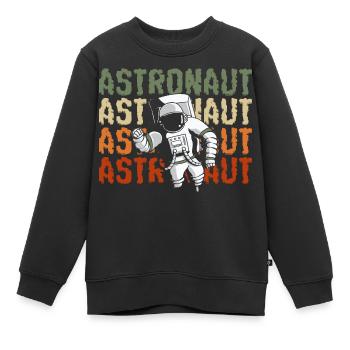 Fusée de la navette spatiale - Sweat Premium enfant bio - noir - Devant - AI Model Kid Female (0cm)