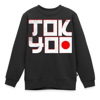 Tokio Japan - Kinder Premium Organic Sweatshirt - Schwarz - Vorne - AI Model Kid Female (0cm)