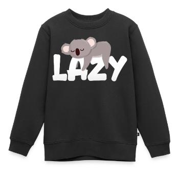 Koala paresseux - Sweat Premium enfant bio - noir - Devant - AI Model Kid Female (0cm)