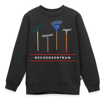 Rechenzentrum - Zentrum der Rechen. Nerd. Lustig. - Kinder Premium Organic Sweatshirt - Schwarz - Vorne - AI Model Kid Female (0cm)