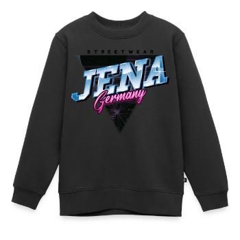 Jena Allemagne City Skyline Vintage Rétro - Sweat Premium enfant bio - noir - Devant - AI Model Kid Female (0cm)