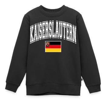Kaiserslautern - Sweat Premium enfant bio - noir - Devant - AI Model Kid Female (0cm)