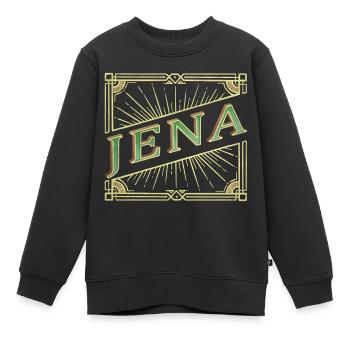 Jena Allemagne City Font Vintage Rétro - Sweat Premium enfant bio - noir - Devant - AI Model Kid Female (0cm)