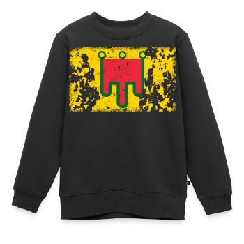 Millésime Auvergne - Sweat Premium enfant bio - noir - Devant - AI Model Kid Female (0cm)