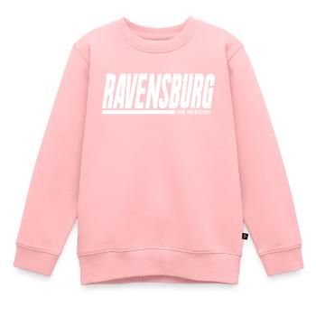 Ville impériale libre de Haute-Souabe de Ravensburg - Sweat Premium enfant bio - rose - Devant - AI Model Kid Female (0cm)