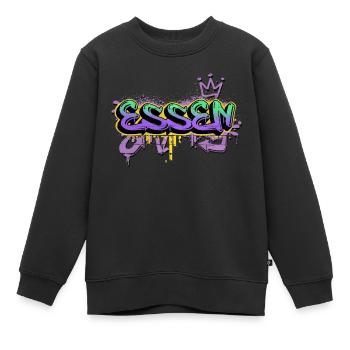 Essen Deutschland Stadt Graffiti Spray Sprayer - Kinder Premium Organic Sweatshirt - Schwarz - Vorne - AI Model Kid Female (0cm)