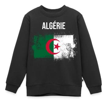 Algerien - Kinder Premium Organic Sweatshirt - Schwarz - Vorne - AI Model Kid Female (0cm)