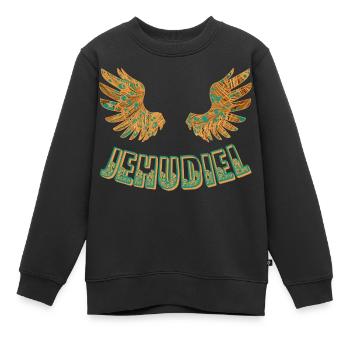 jehudiel e 95 - Kinder Premium Organic Sweatshirt - Schwarz - Vorne - AI Model Kid Female (0cm)