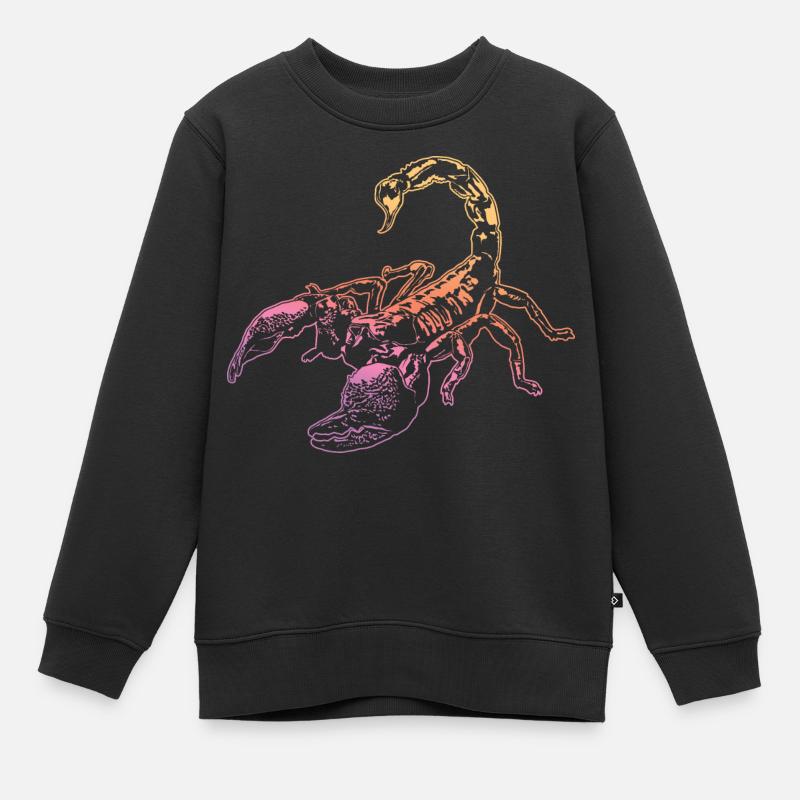 Cool Scorpion Insect Sketch Graphic Scorpion Lover - Sweat Premium enfant bio - noir