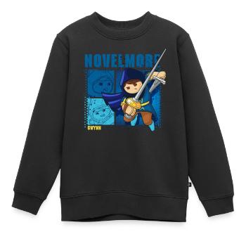 Playmobil Novelmore Wappen Und Gwynn - Kinder Premium Organic Sweatshirt - Schwarz - Vorne - AI Model Kid Female (0cm)