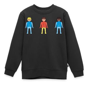 Playmobil Figuren - Kinder Premium Organic Sweatshirt - Schwarz - Vorne - AI Model Kid Female (0cm)