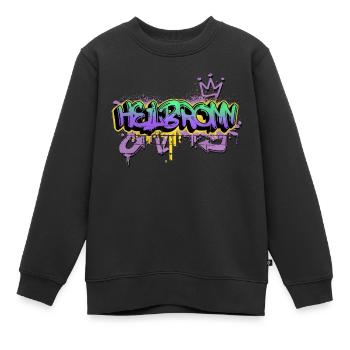 Heilbronn Deutschland Stadt Graffiti Spray Sprayer - Kinder Premium Organic Sweatshirt - Schwarz - Vorne - AI Model Kid Female (0cm)