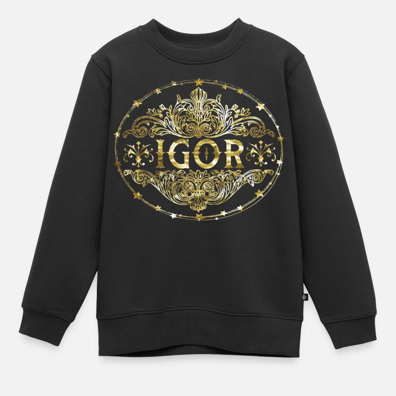 Igor - Kids Premium Organic Sweatshirt - black