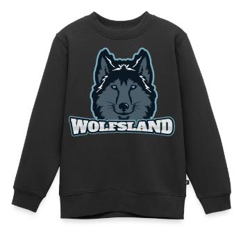 Wolfsland - Kinder Premium Organic Sweatshirt - Schwarz - Vorne - AI Model Kid Female (0cm)