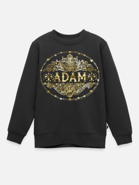Adam - Sweat Premium enfant bio - noir
