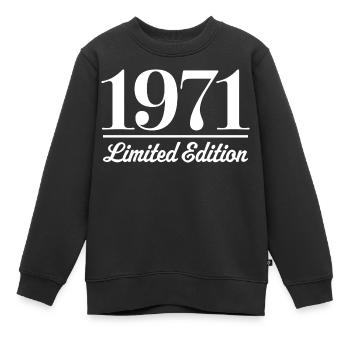 1971 Limited Edition - Kinder Premium Organic Sweatshirt - Schwarz - Vorne - AI Model Kid Female (0cm)