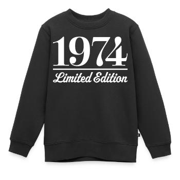 1974 Limited Edition - Kinder Premium Organic Sweatshirt - Schwarz - Vorne - AI Model Kid Female (0cm)