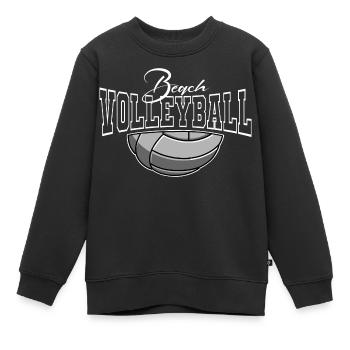 Beachvolleyball - Kinder Premium Organic Sweatshirt - Schwarz - Vorne - AI Model Kid Female (0cm)