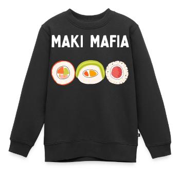 MAKI MAFIA - Kinder Premium Organic Sweatshirt - Schwarz - Vorne - AI Model Kid Female (0cm)