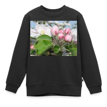 Branches de pommiers en fleurs Printemps Été - Sweat Premium enfant bio - noir - Devant - AI Model Kid Female (0cm)