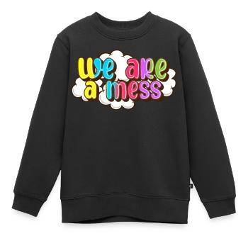Nous sommes ruinés - Sweat Premium enfant bio - noir - Devant - AI Model Kid Female (0cm)