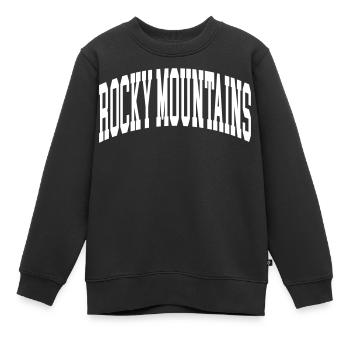 Rocky Mountains - Kinder Premium Organic Sweatshirt - Schwarz - Vorne - AI Model Kid Female (0cm)