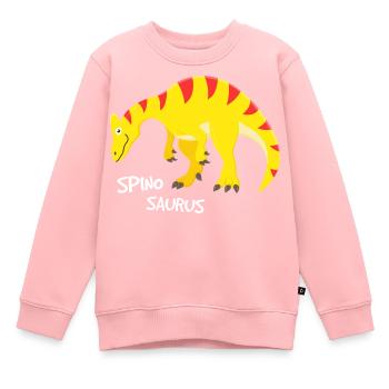 Spinosaurus - Kinder Premium Organic Sweatshirt - Rosa - Vorne - AI Model Kid Female (0cm)