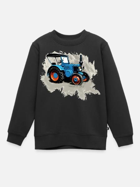Traktor Lanz - Kinder Premium Organic Sweatshirt - Schwarz