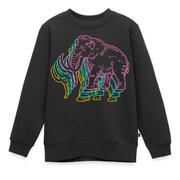Mammoth - Kids Premium Organic Sweatshirt - black - Front - AI Model Kid Female (0cm)