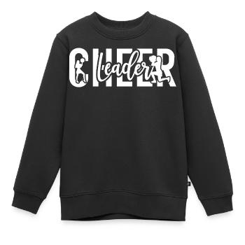 Cheerleader - Kinder Premium Organic Sweatshirt - Schwarz - Vorne - AI Model Kid Female (0cm)