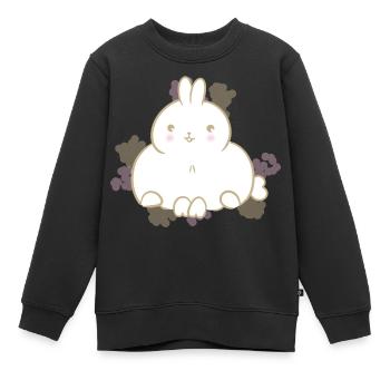 Süßes Häschen - Kinder Premium Organic Sweatshirt - Schwarz - Vorne - AI Model Kid Female (0cm)