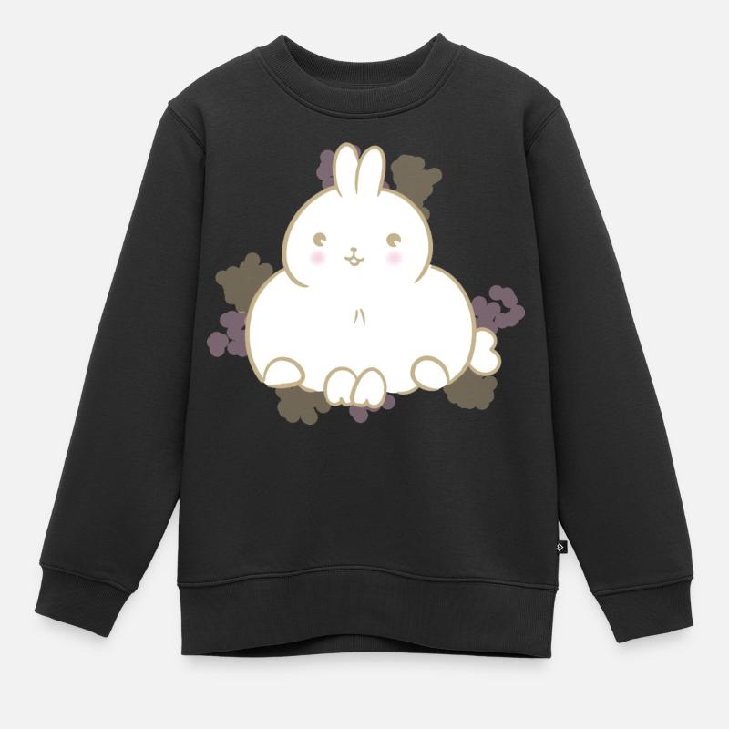 Lapin mignon - Sweat Premium enfant bio - noir