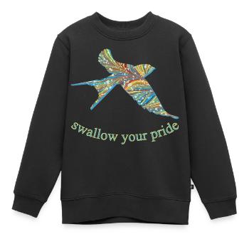 Schwalbe E 201 - Sweat Premium enfant bio - noir - Devant - AI Model Kid Female (0cm)