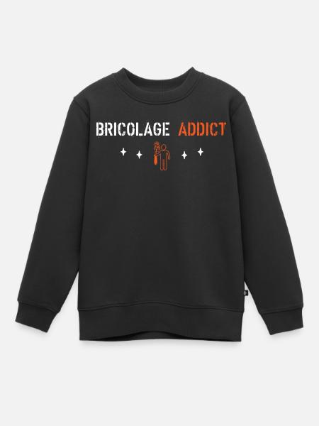 Bricolage addict - Sweat Premium enfant bio - noir