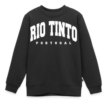 Rio Tinto - Sweat Premium enfant bio - noir - Devant - AI Model Kid Female (0cm)