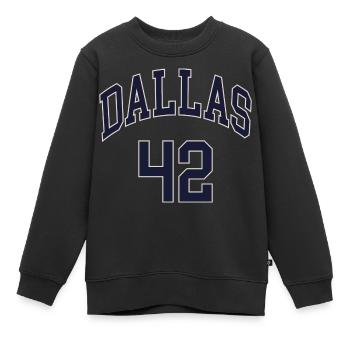 Dallas 42 - Sweat Premium enfant bio - noir - Devant - AI Model Kid Female (0cm)