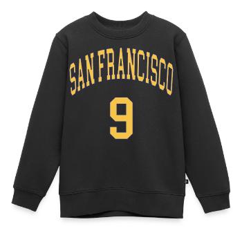 San Francisco 9 - Sweat Premium enfant bio - noir - Devant - AI Model Kid Female (0cm)