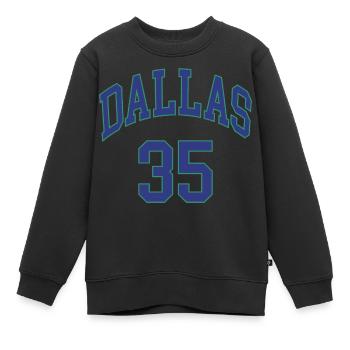 Dallas 35 - Kinder Premium Organic Sweatshirt - Schwarz - Vorne - AI Model Kid Female (0cm)