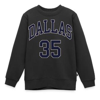 Dallas 35 - Sweat Premium enfant bio - noir - Devant - AI Model Kid Female (0cm)