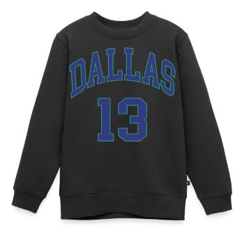 Dallas 13 - Sweat Premium enfant bio - noir - Devant - AI Model Kid Female (0cm)