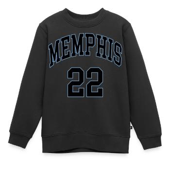 Memphis 22 - Kinder Premium Organic Sweatshirt - Schwarz - Vorne - AI Model Kid Female (0cm)