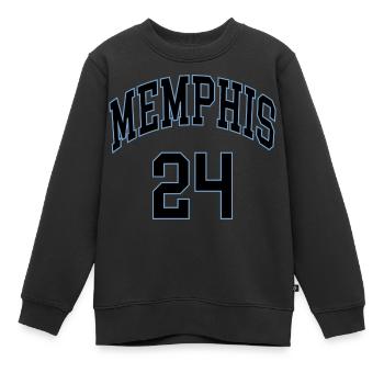 Memphis 24 - Kinder Premium Organic Sweatshirt - Schwarz - Vorne - AI Model Kid Female (0cm)