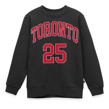Toronto 25 - Kinder Premium Organic Sweatshirt - Schwarz - Vorne - AI Model Kid Female (0cm)